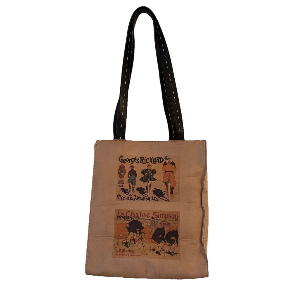 Vintage Marlo French Bicycle Tote Handbag